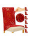 Ruhhy Еластичен Калъф За стол Light Red 50x40см 6бр 18407