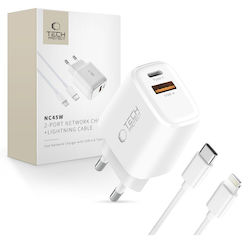 Tech-Protect NCA45W 45W cu Cablu USB-C - Lightning