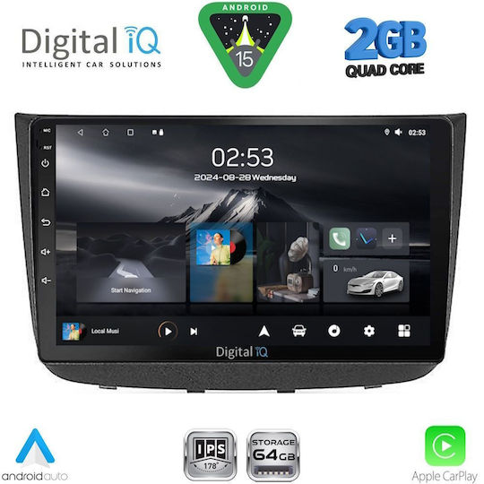 Digital IQ Ηχοσύστημα Αυτοκινήτου για Mercedes-Benz Vito / Viano 2003-2007 (Bluetooth/USB/WiFi/GPS/Apple-Carplay/Android-Auto) με Οθόνη Αφής 10"