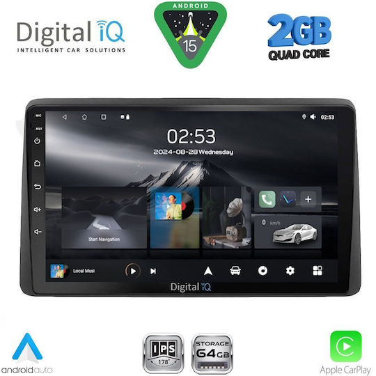 Digital IQ Ηχοσύστημα Αυτοκινήτου για Nissan Juke 2021 (Bluetooth/USB/WiFi/GPS/Apple-Carplay/Android-Auto) με Οθόνη Αφής 10"