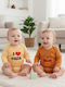 Babydom Baby Bodysuit Set Long-Sleeved Ochre 2pcs