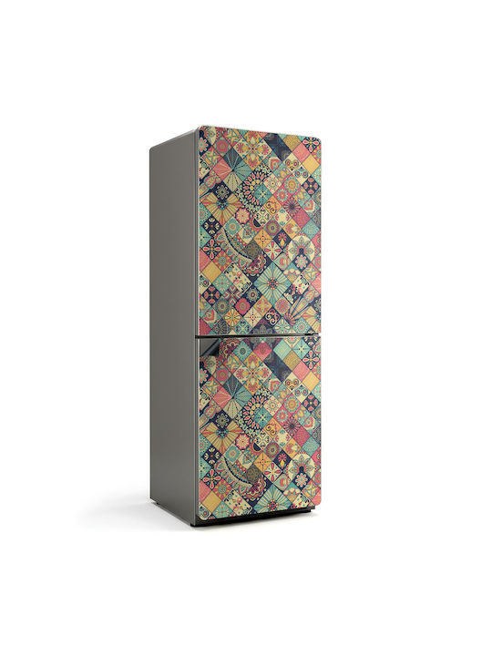 Magnetisches Kühlschrank- und Gefrierschrank-Wandsticker mit Geometrischen Mustern 70x190 cm