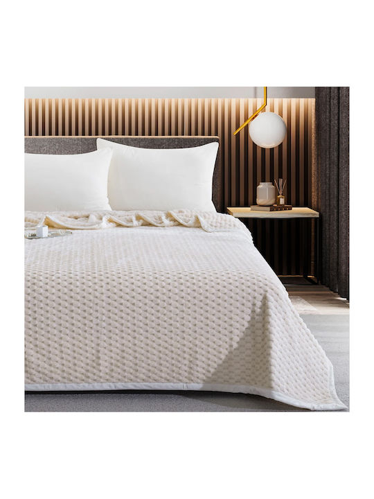 Liolios Home Κουβέρτα Μονή 160x240εκ. Κρεμ