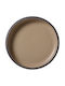 Fine Plate Soup Ceramic Brown with Diameter 25cm 6pcs