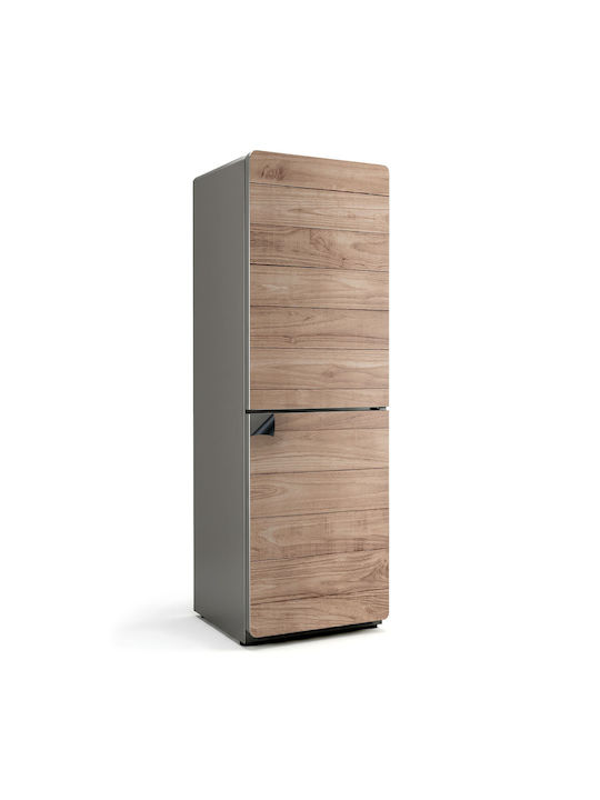 Wandsticker Magnetisches Kühlschrank Cover Holzplatte Vertikale Position 60x180 cm