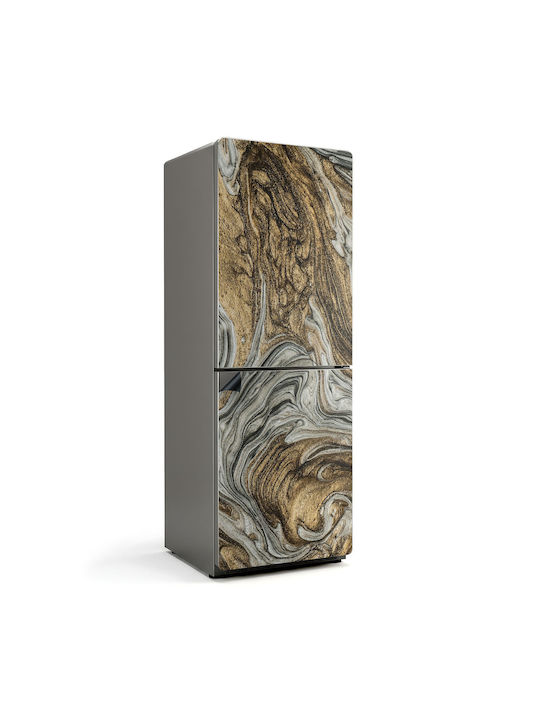 Magnetisches Kühlschrank- und Gefrierschrank-Abdeckungsart Abstrakte Flüssigkeitswellen 70x190 cm