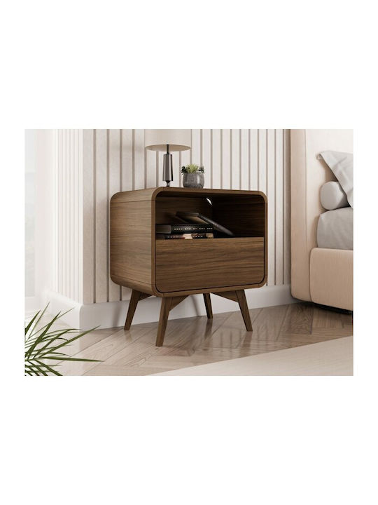 Talsalo 106 Wooden Brown Bedside Table 55x39x59cm