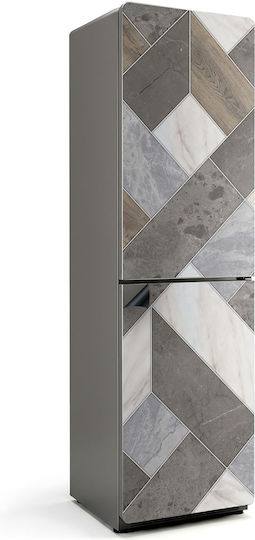 Magnetic Refrigerator Cover Aesthetic Finish Geometric Pattern Tiles 60x250 Cm Magnetic Refrigerator Cover Aesthetic Finish Geometric Pattern Tiles 60x250 Cm