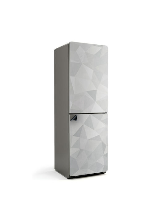 Wandsticker Magnetisches Kühlschrankabdeckung Design Polygon Formen 3d 60x190 Cm