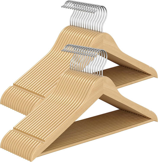Songmics Κρεμάστρα Ρούχων Μπεζ CRW030K01 30τμχ