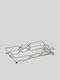 Wedding Tray made of Metal with Mirror Silver 1pcs
