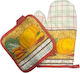 Dream House Oven Mitt Fabric Yellow 1pcs