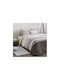 Nima Bettbezug-Set Baumwolle Einzelbett mit Kissenbezug 160x240 Grey