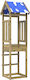 vidaXL Holzturm 52.5x46.5x208cm. Braun