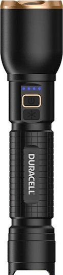 Duracell Rechargeable LED Flash Light IP54 with Maximum Brightness 3000lm