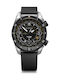 Victorinox Men's Watch Battery with Black Rubber Strap