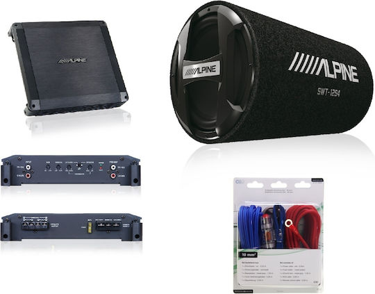 Pachet Subwoofer Auto Swt-12s4 + Amplificator Auto 2 Canale Bbx-t600 + Kit Cablu 10mm Aiv350940