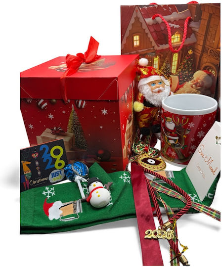 Christmas Secret Santa Gift Set 2026 Mug Sock & Santa Claus Doll
