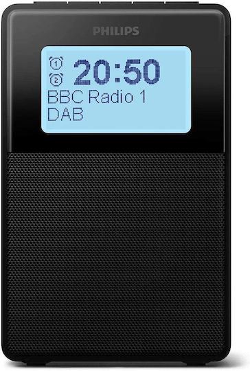 Philips Επιτραπέζιο Ψηφιακό Ρολόι με Ξυπνητήρι & Ραδιόφωνο Μαύρο TAR5100/10