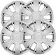 Mammooth Car Hubcap Set 15" 4pcs Silver