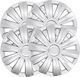 Mammooth Car Hubcap Set 17" 4pcs Silver