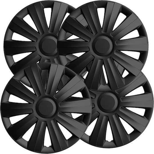 Mammooth Car Hubcap Set 13" 4pcs Black