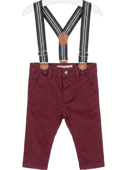 Set of Kids' Pants Bordeaux