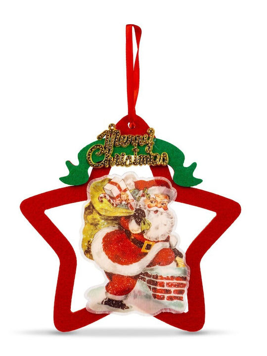 Luminat Decorativ Moș Crăciun Baterie Albς din Plastic 19x19x3cm.