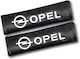 Set Car Seat Belt Pads Opel 2 Pieces Hw-0400 Black White