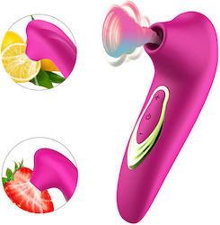 Silent Sucker – Clitoral Nipple Electric Massage Vibrator 5 Suction Functions Waterproof Rechargeable Usb Purple