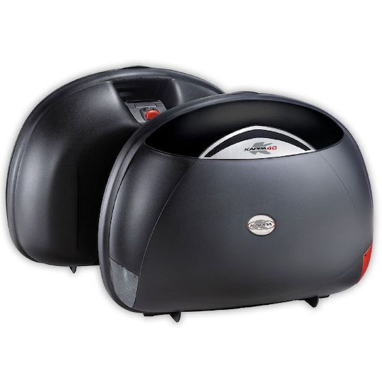 Kappa Moto Σετ Πλαϊνές Βαλίτσες Μοτοσυκλέτας 40lt σε Μαύρο Χρώμα