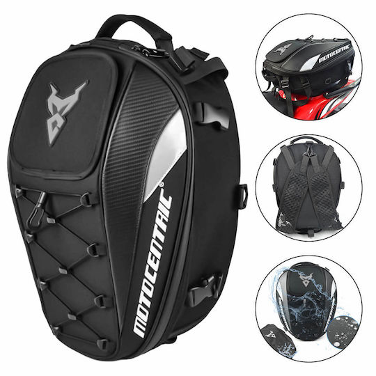 Waterproof Motorcycle Tail Bag 37lt Black