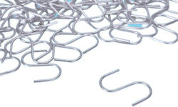 Γάντζος Μεταλλικός 2mm X 40mm Κρέμασμα Εξαρτήματα Καταστημάτων Βιοτεχνίας 100pcs