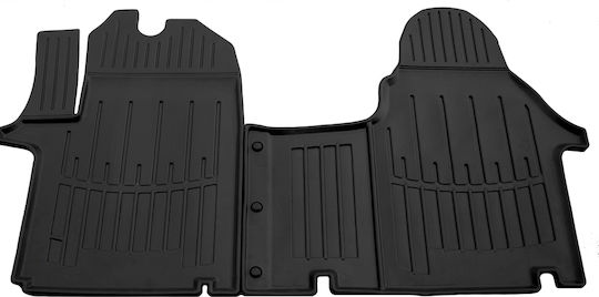 Nissan Primastar 3-Seater 2002-2016 Opel Vivaro A 3-Seater 2001-2014 Rubber Black Raised Sides Car Mats Race Axion 1 Piece