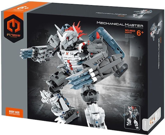 IM Master Building Blocks Mechanical Mecha Warrior Silver for 6+ Years 965 Pieces