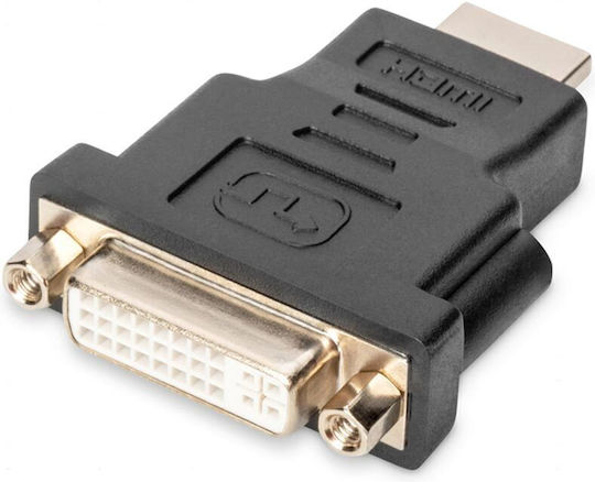 Конвертор HDMI мъжки към DVI-I женски Черен 1бр S7-444946