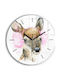 Tulup Kinder Wanduhr Glas