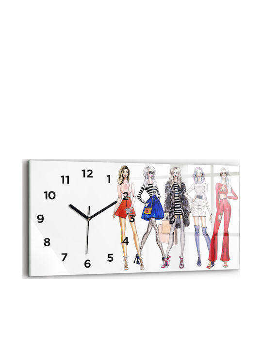 Tulup Kinder-Wanduhr für moderne Mädchen aus Gl...