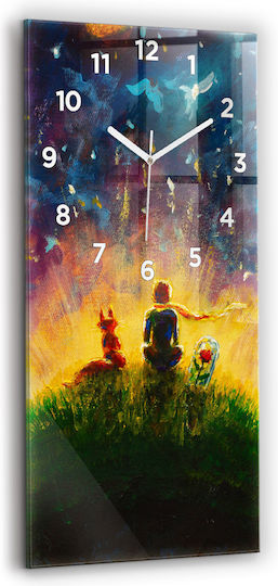 Tulup Ceas de Perete pentru Copii Sticlă 30x60cm