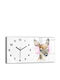 Tulup Παιδικό Ρολόι Τοίχου Ελάφι Γυάλινο 60x30cm
