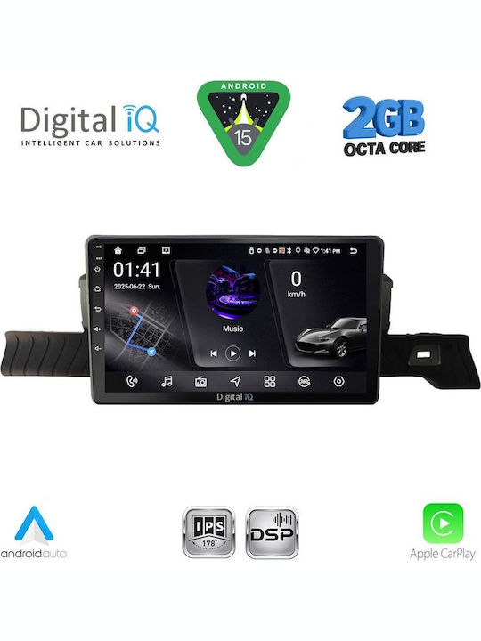 Digital IQ Car Audio System for Citroen C3 2024-2026 (Bluetooth/USB/AUX/WiFi/GPS/Apple-Carplay/Android-Auto) with Touch Screen 9"