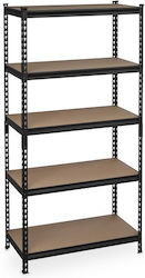 Relaxdays Heavy Duty Shelf Black