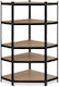 Relaxdays Black Corner Heavy-Duty Shelf 5 Levels