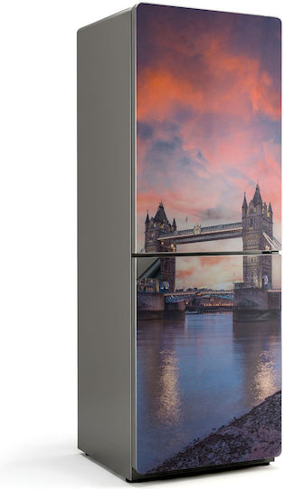 Moderner Magnetischer Kühlschrankaufkleber Die Tower Bridge Aussicht In London 70x190 cm