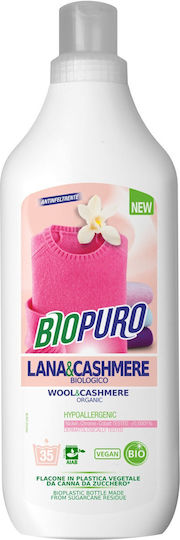 Biopuro Detergent Lichid Condensat Cu Parfum De Lămâie Pentru Haine Din Lână 1lt 35 Spălări