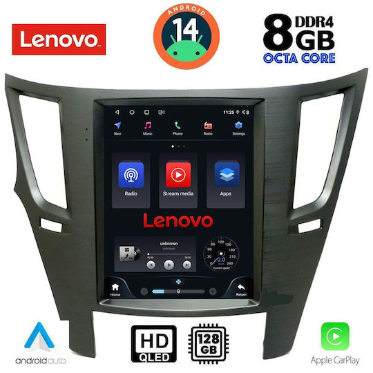 Lenovo Ηχοσύστημα Αυτοκινήτου για Subaru Legacy / Outback 2009-2014 (Bluetooth/USB/WiFi/GPS/Apple-Carplay/Android-Auto) με Οθόνη Αφής 5.1"
