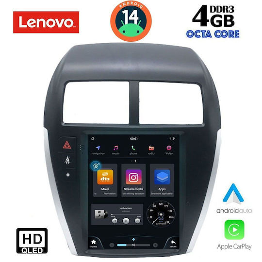 Lenovo Car Audio System for Mitsubishi Asx 2009-2020 (Bluetooth/USB/WiFi/GPS/Apple-Carplay/Android-Auto)