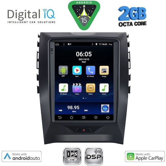 Digital IQ Ηχοσύστημα Αυτοκινήτου για Ford Edge 2015-2023 (Bluetooth/USB/WiFi/GPS/Apple-Carplay/Android-Auto)