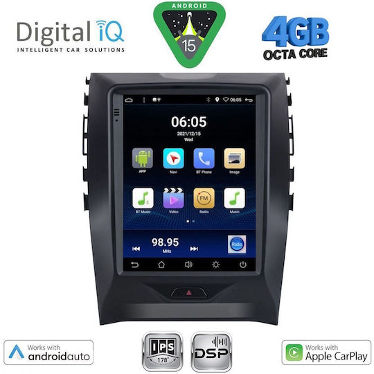 Digital IQ Auto-Audiosystem für Ford Kante 2015-2023 (Bluetooth/USB/WiFi/GPS/Apple-Carplay/Android-Auto)