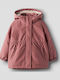 Waterproof Kids' Casual Jacket Long Windproof with Lining & Hood Withered Rose
